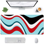 Auhoahsil Large Mouse Pad, Full Desk Xxl Extended Gaming Mouse Pad 35' X 15', Waterproof Desk Mat W/Stitched Edge, Non-Slip La