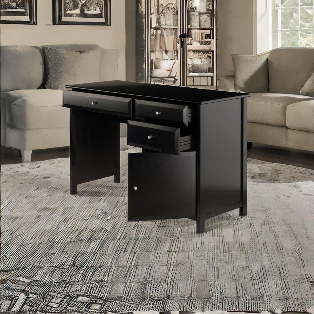 Ergode Delta Writing Desk: Sleek, Modern, Cabinet & Drawers, Easy Assembly