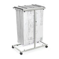 Adir Mobile Blueprint Storage Rack - Adjustable and Portable Vertical Blueprint Holder for Plans, Maps, Posters and Drawings. Fi