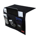 Meeall Bedside Caddy 4 Pockets Bedside Organizer Caddy Fit Tablet Magazine Phone Glasses, Under Mattress Remote Control Holder S