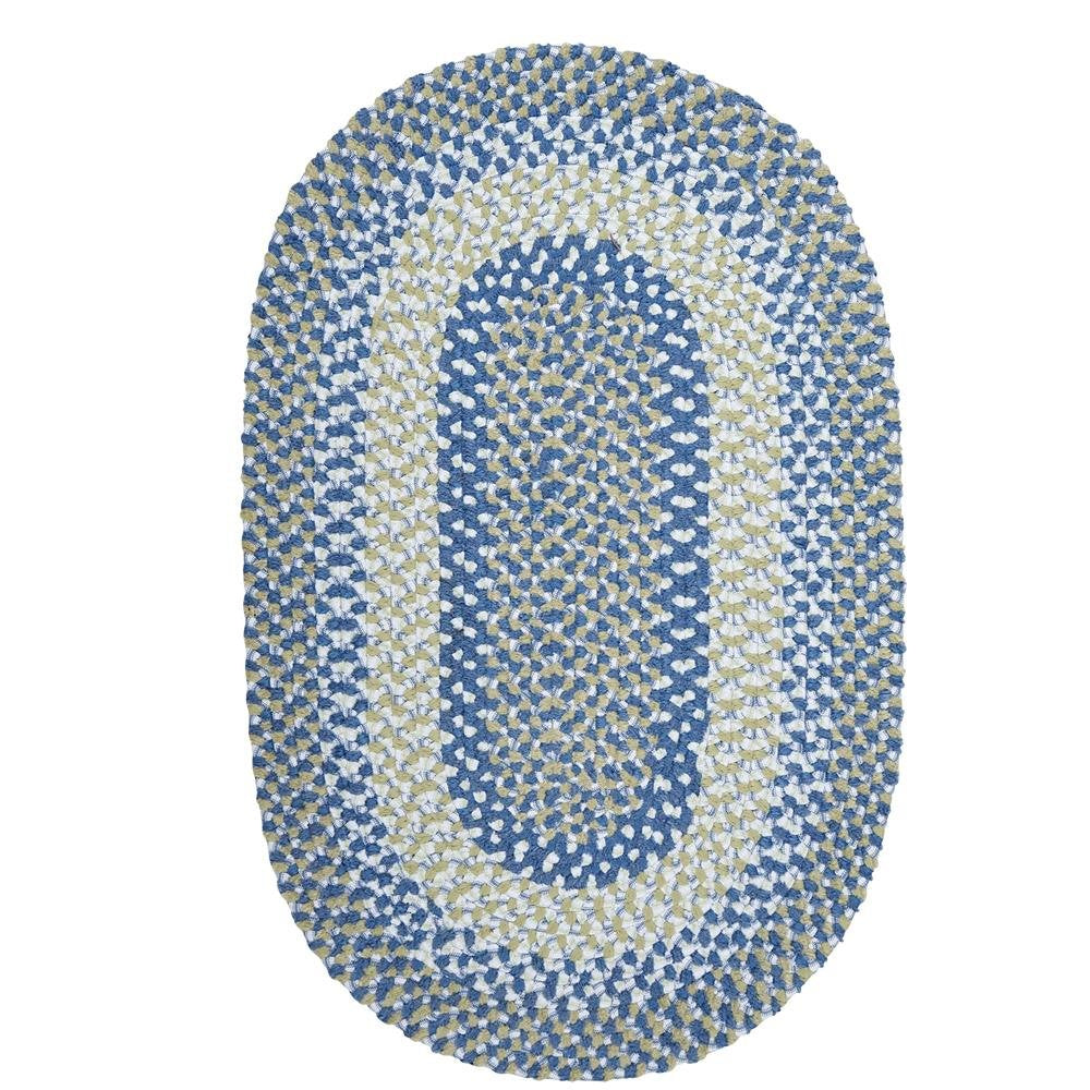 Colonial Mills Polypropylene Round Rug, 2&quot; X 12&quot;, Blue