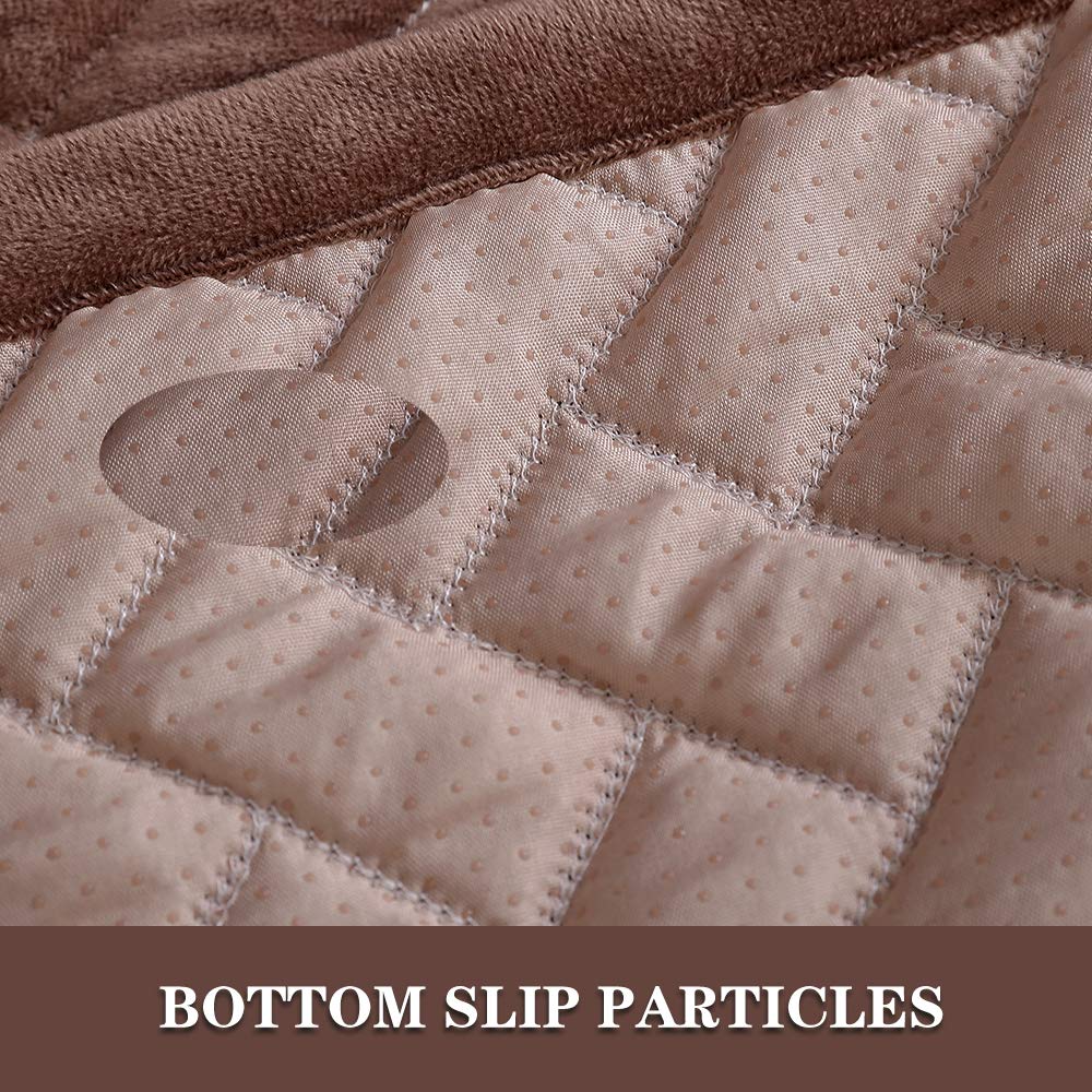 Tewene Sofa Cover, Velvet Couch Cover Anti-Slip Sectional Couch Covers Sofa Slipcover For Dogs Cats Pet Love Seat Recliner Cover