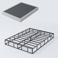 Xinxinyan King Size Box Spring 4 Inch,Sturdy 4 Inch Box Spring King Only, Black,Heavy Duty,Easy Assembly Metal Frame, Noise Free