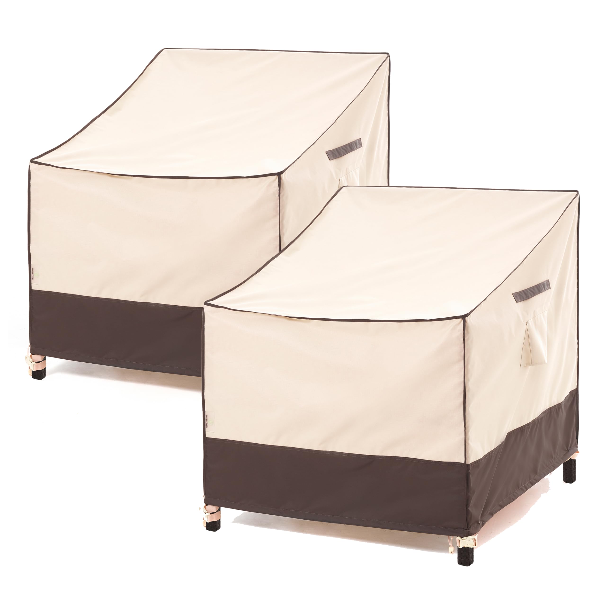 F&J Outdoors Patio Chair Covers Waterproof Anti-UV Outdoor Dining Chair Cover, 33 W x 34 D x 32 H, 2Pack