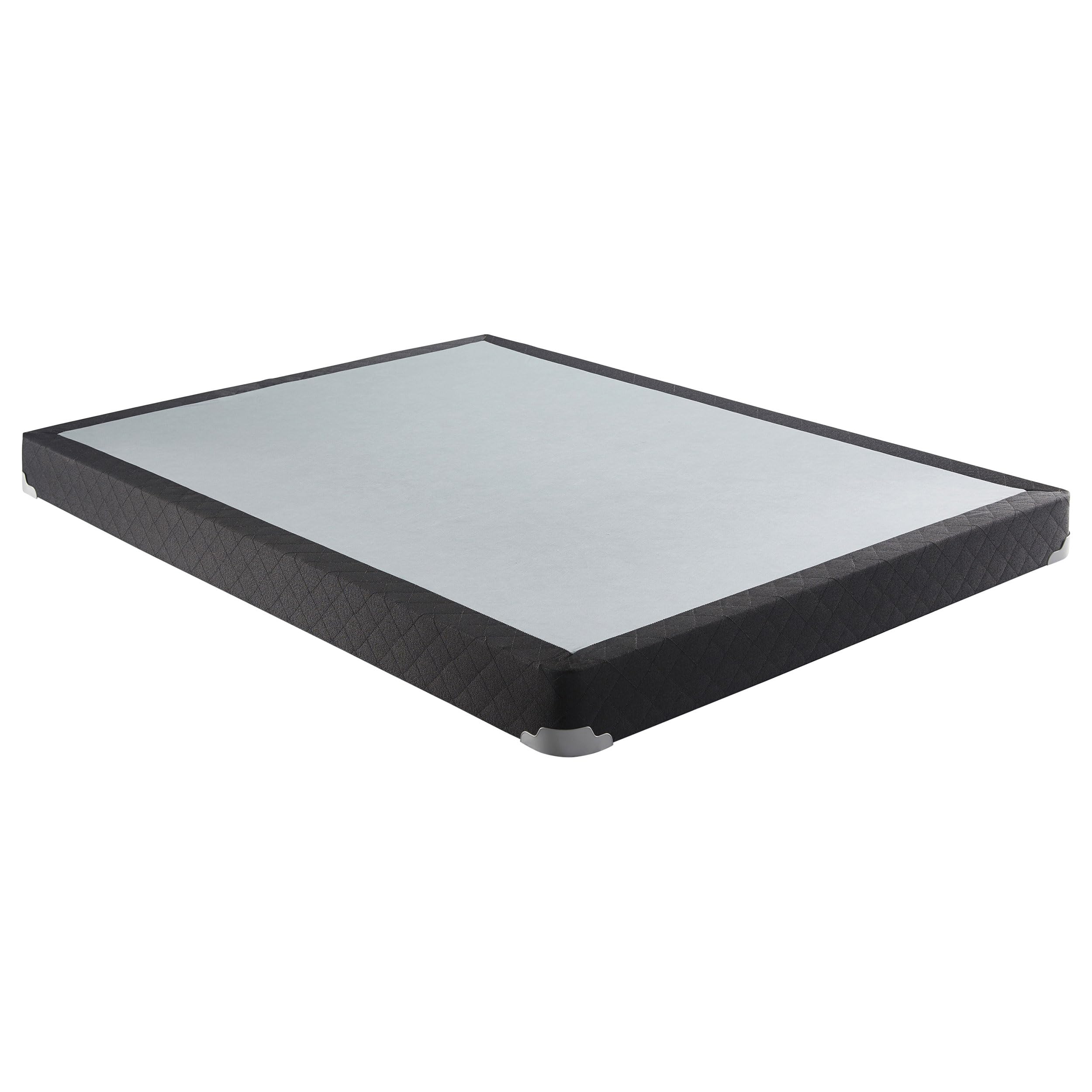 Coaster Home Furnishings Mercer 5 Inch Upholstered Twin Size Box Spring For Bed Frames Low Profile Foundation Mattress Support Grey 350415T