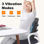 Cili Lumbar Support Pillow For Office Chair, Heated Back Support Pillow With Vibration, Back Massager For Chair, Back Rest Cushi