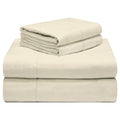 Celeste Home 190 Gsm Twin, Ivory Sheet Set- Warm & Cozy - 100% Cotton Flannel Pre-Shrunk - Extra Soft - Deep Pockets - Easy Fit