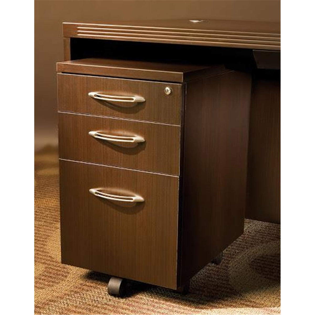 Safco Products Mayline Amk20Ldc Aberdeen File Pedestal, Mocha Laminate