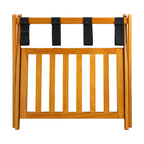 Casual Home 102-26.75,Luggage Rack, 26.75" Wide with Shelf, Honey Oak