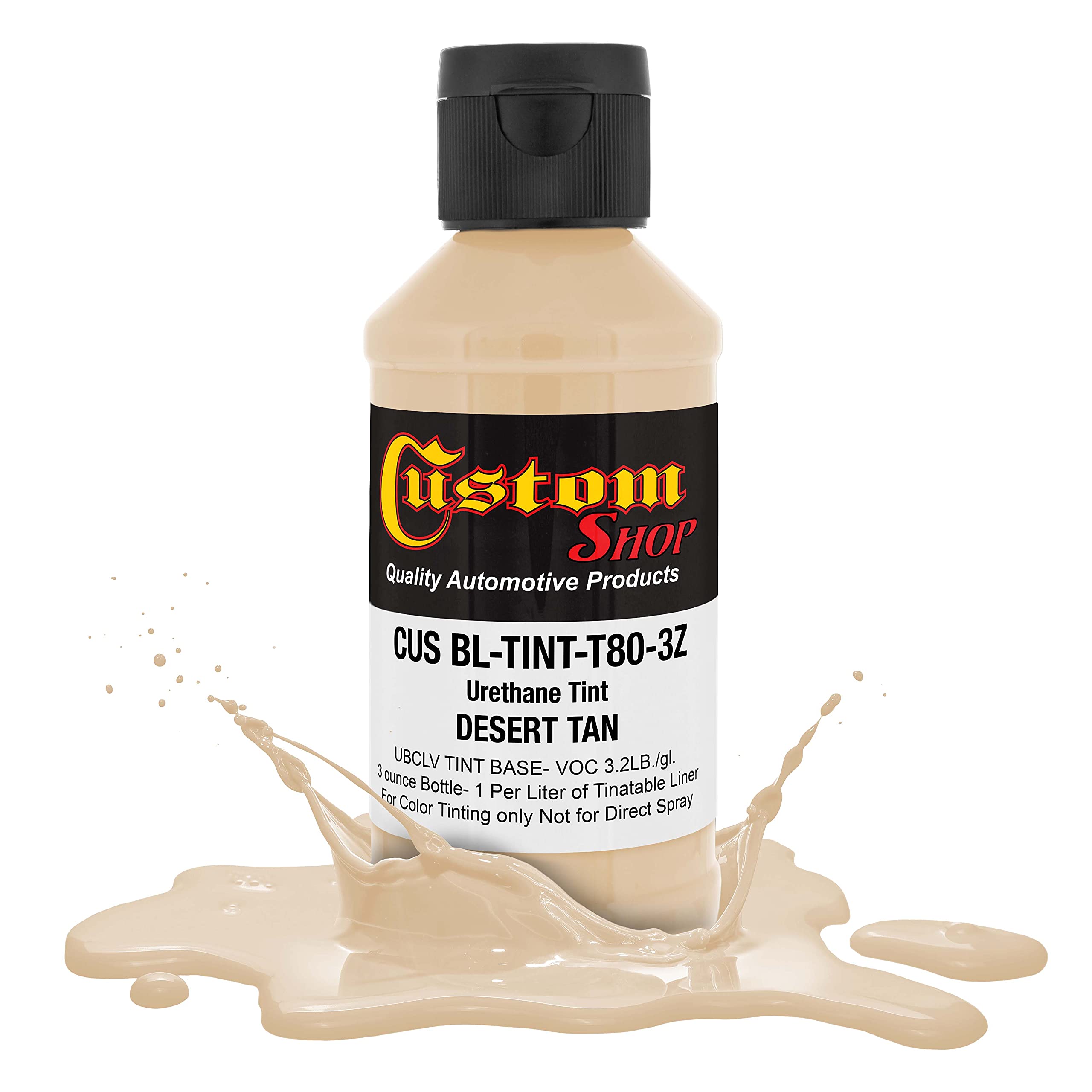 Custom Coat Camouflage Series 3 Ounce (Desert Tan Federal Standard Color #33446) Urethane Tint Concentrate For Tinting Truck Bed