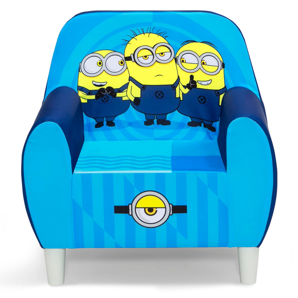 Delta Children Minions Foam Chair For Kids, Blue