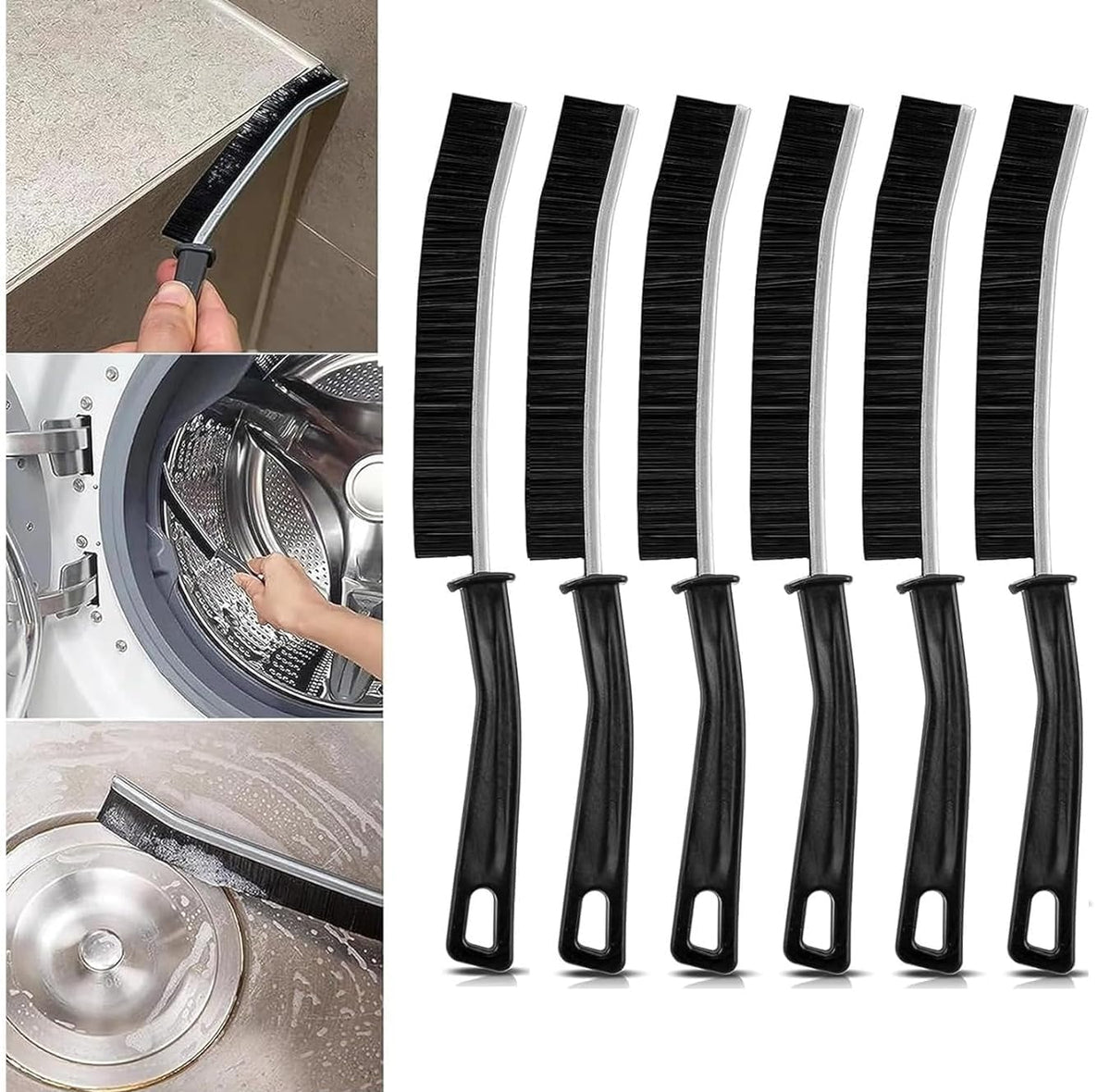 Hard Bristle Crevice Cleaning Brush  Cleaning Tools for Household Use, Multifunctional Gap Cleaning Supplies for Kitchen, Bathr