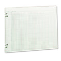 Wilson Jones Wljg3024 Green Columnar Ruled Ledger Paper, Double Page Format, 24 Columns And 36 Lines Per Page, 11 X 14 Inches, 1