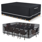 Outdoor Furniture Covers Waterproof, 600D Heavy Duty Patio Furniture Set Cover Outdoor Table And Chair Covers, 110'X84'X28' R