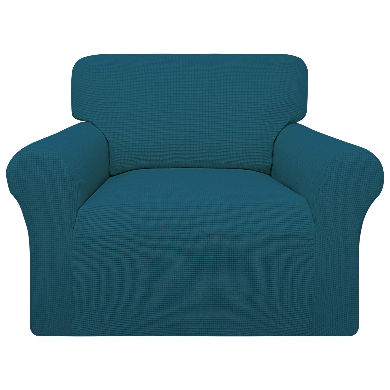 Easy-Going 100% Waterproof Chair Couch Cover, Dual Waterproof Sofa Cover, Stretch Jacquard Sofa Slipcover, Leakproof Furniture Protector For Kids, Pets, Dog And Cat (Chair, Peacock Blue)