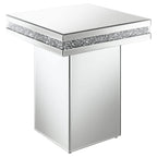 Coaster Home Furnishings Elora Pedestal Square Top Accent Table Mirror