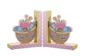 Borders Unlimited Noah's Pastel Pairs The Ark Wooden Children's Bookends, Multicolor