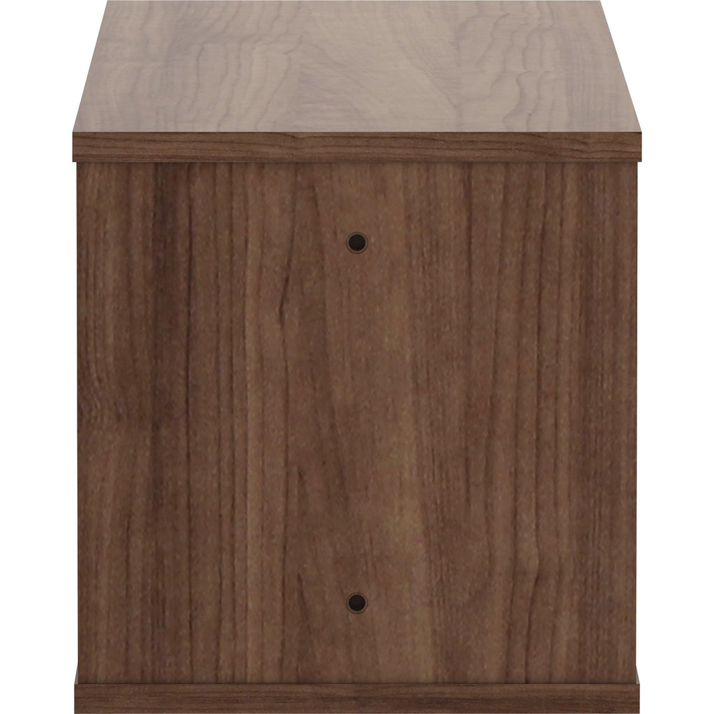 Lorell, Llr90280, Panel System Open Storage Cabinet, 1 Each, Walnut