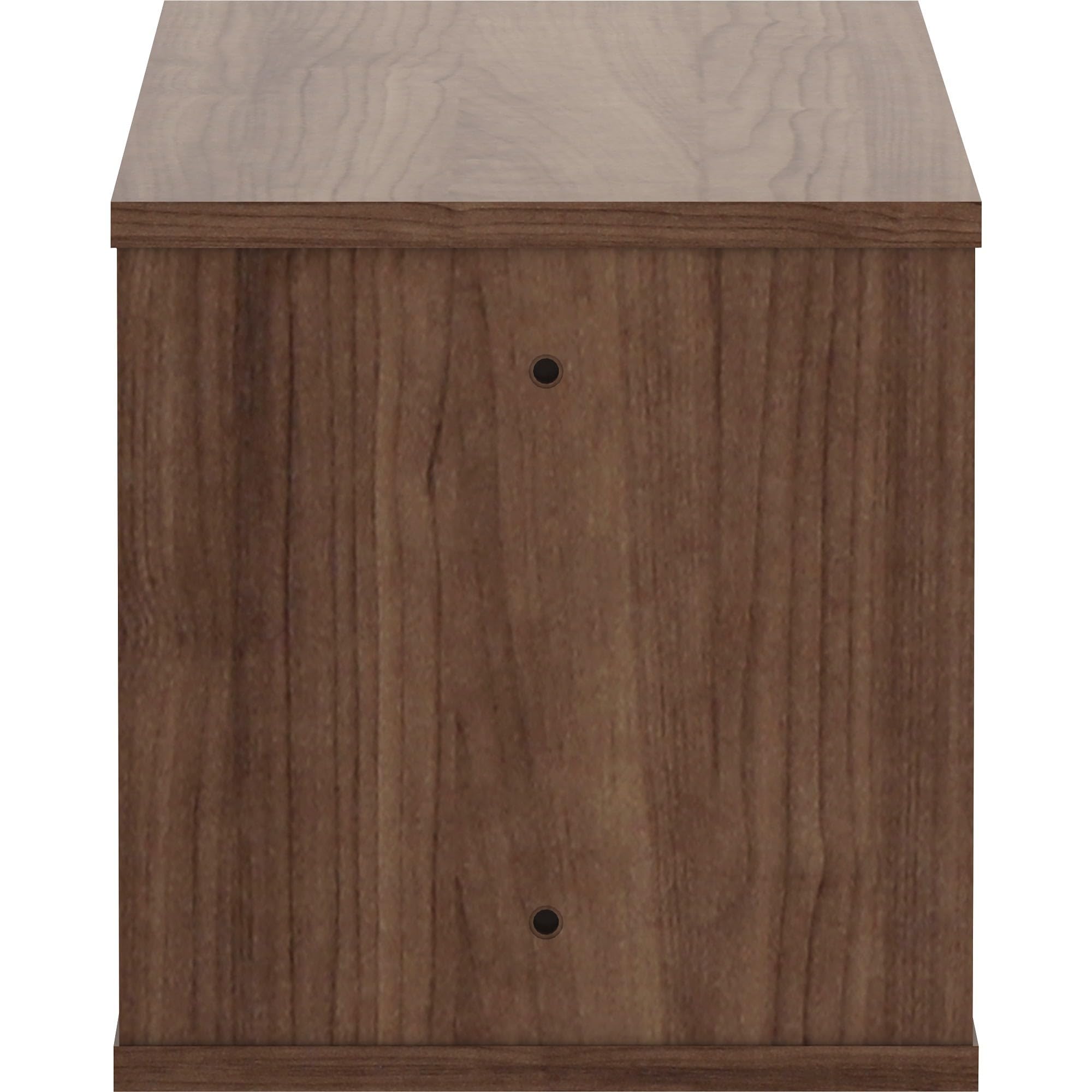 Lorell, Llr90280, Panel System Open Storage Cabinet, 1 Each, Walnut