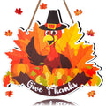 Thanksgiving Decorations for Front Door, Wooden Welcome Sign for Fall Decor, Hanging Turkey Autumn Sign for Harvest Home Farmhou