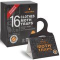 Sancodee 16 Pack Clothes Moth Traps with Natural Pheromones, Hanging Glue Trap Clothing Moth Prevention Trap, Moth Trap Sticky B