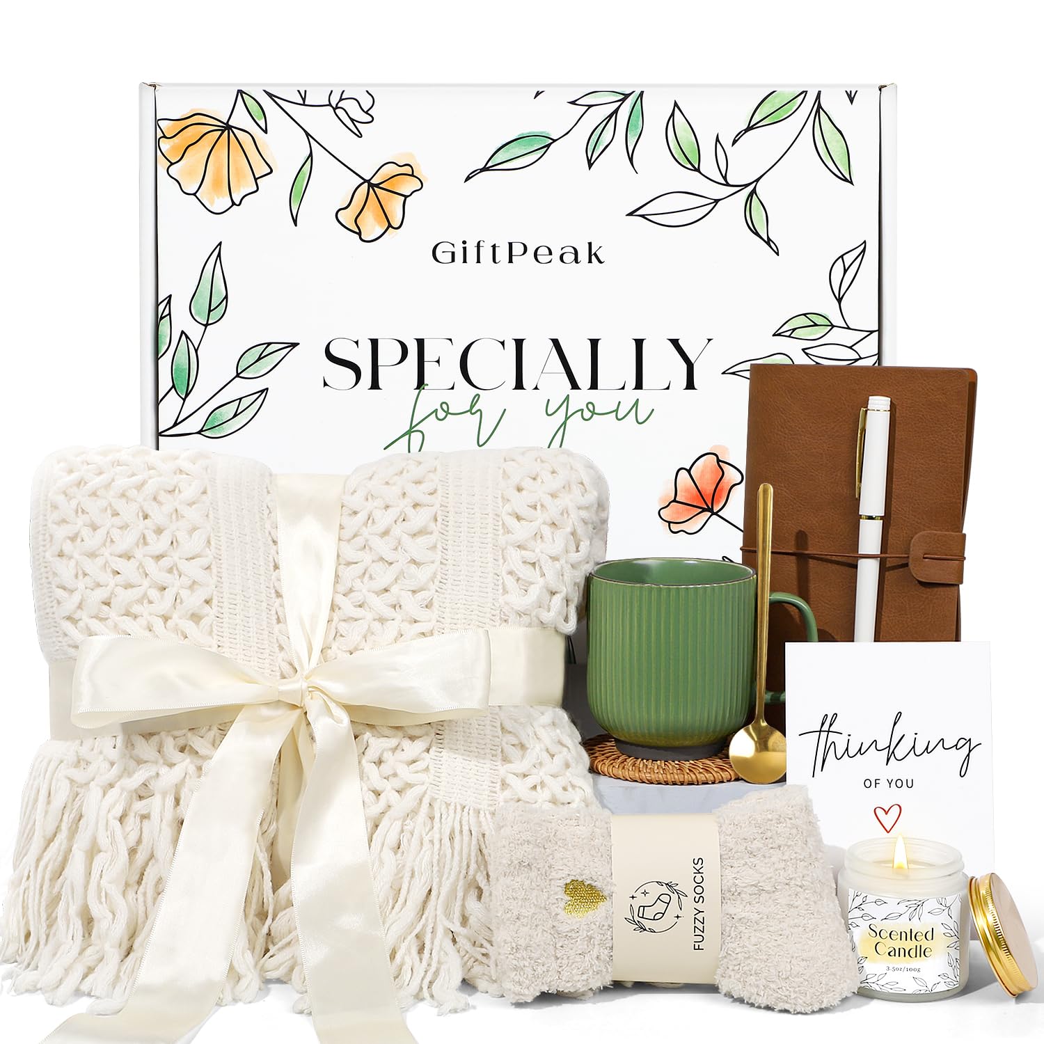 Get Well Soon Gifts For Women, Sympathy Gift Baskets, Thinking Of You Care Package For Women, Self Care Gifts For Women, After S