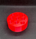 Designz3D 510 Cartridge, Pens And Battery Holder - 9 Spaces Puck (Red)