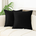 Jiahannha Velvet Orange Throw Pillow Covers Pack Of 2 Decorative Soft For Couch Sofa Bedroom Livingroom Car 20  20 Inches