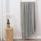 Inhand Knitted Throw Blankets For Couch And Bed, Soft Cozy Knit Blanket With Tassel, Light Grey Lightweight Decorative Blankets
