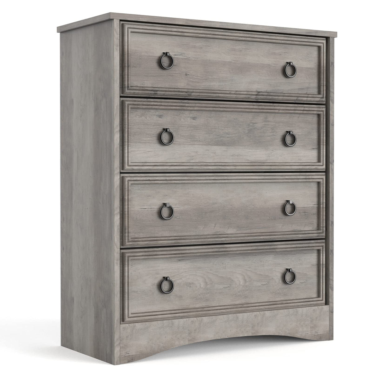Modern 4 Drawer Dresser, Dressers for Bedroom, Tall Chest of Drawers Closet Organizers and Storage for Clothes - Easy Pull Handl