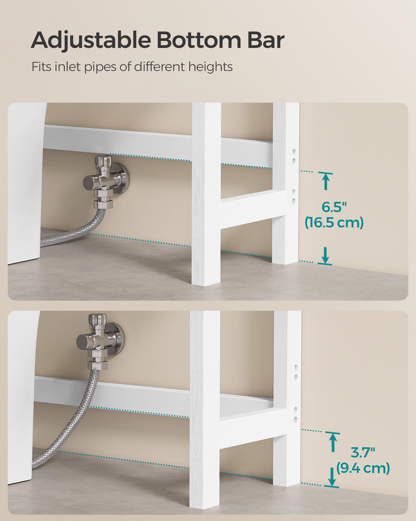 SONGMICS Over the Toilet Storage Shelf - Thumbnail 2