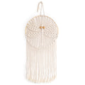 Solid Oak Macrame Wall Hanging Dragonfly