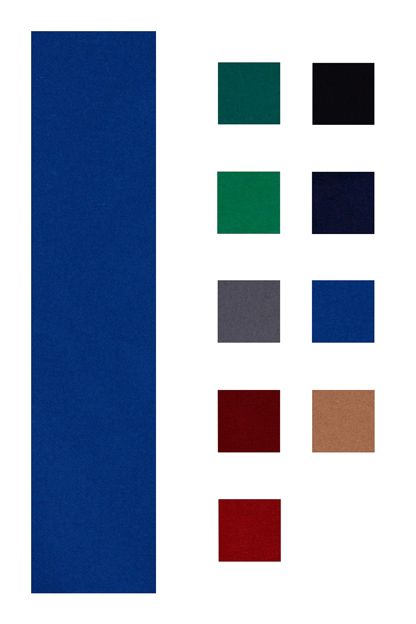 Accuplay 20 Oz Pre Cut Pool Table Felt - Billiard Cloth Blue For 8 Table