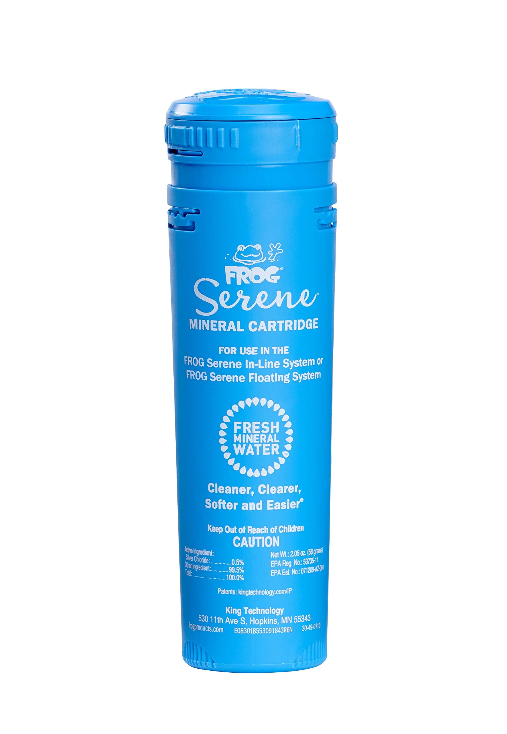 Frog Serene Mineral Replacement Cartridge For Hot Tubs For Use Only With Frog Serene In-Line And Floating Sanitizing Systems For