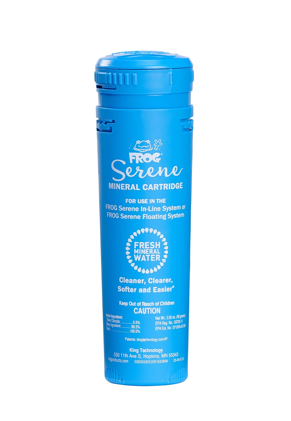 Frog Serene Mineral Replacement Cartridge For Hot Tubs For Use Only With Frog Serene In-Line And Floating Sanitizing Systems For