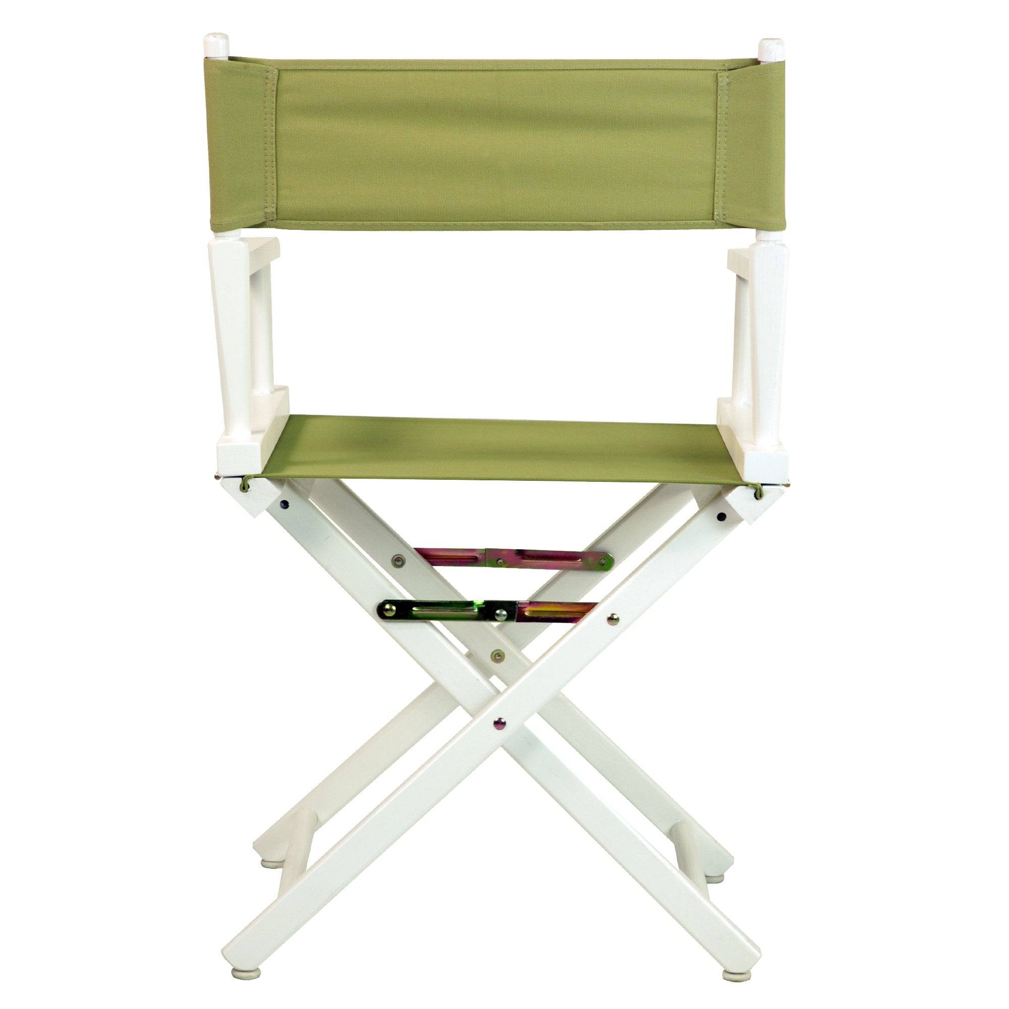 Casual Home 18" Director'S Chair White Frame With Olive Canvas