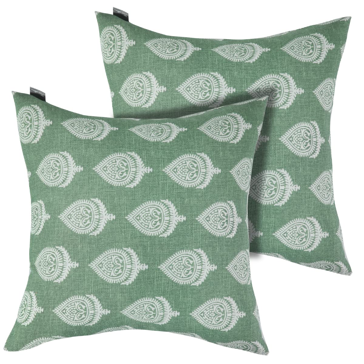 Funhome Outdoor Pillow Covers Only, No Insert! Pack Of 2 Square Throw Pillow Covers, Decorative Waterproof Modern Cushion Cases