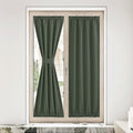 NICETOWN Blackout Curtain Panel for Front Kitchen Door Window Curtains Thermal Insulated Rod Pocket Drapes for Bedroom Glass Sto
