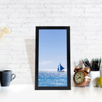Hukonhep 5X9 Black Picture Frames, Photos Frame With Plexiglass, Wall Gallery Photo Frames, Horizontal And Vertical For Wall Mou