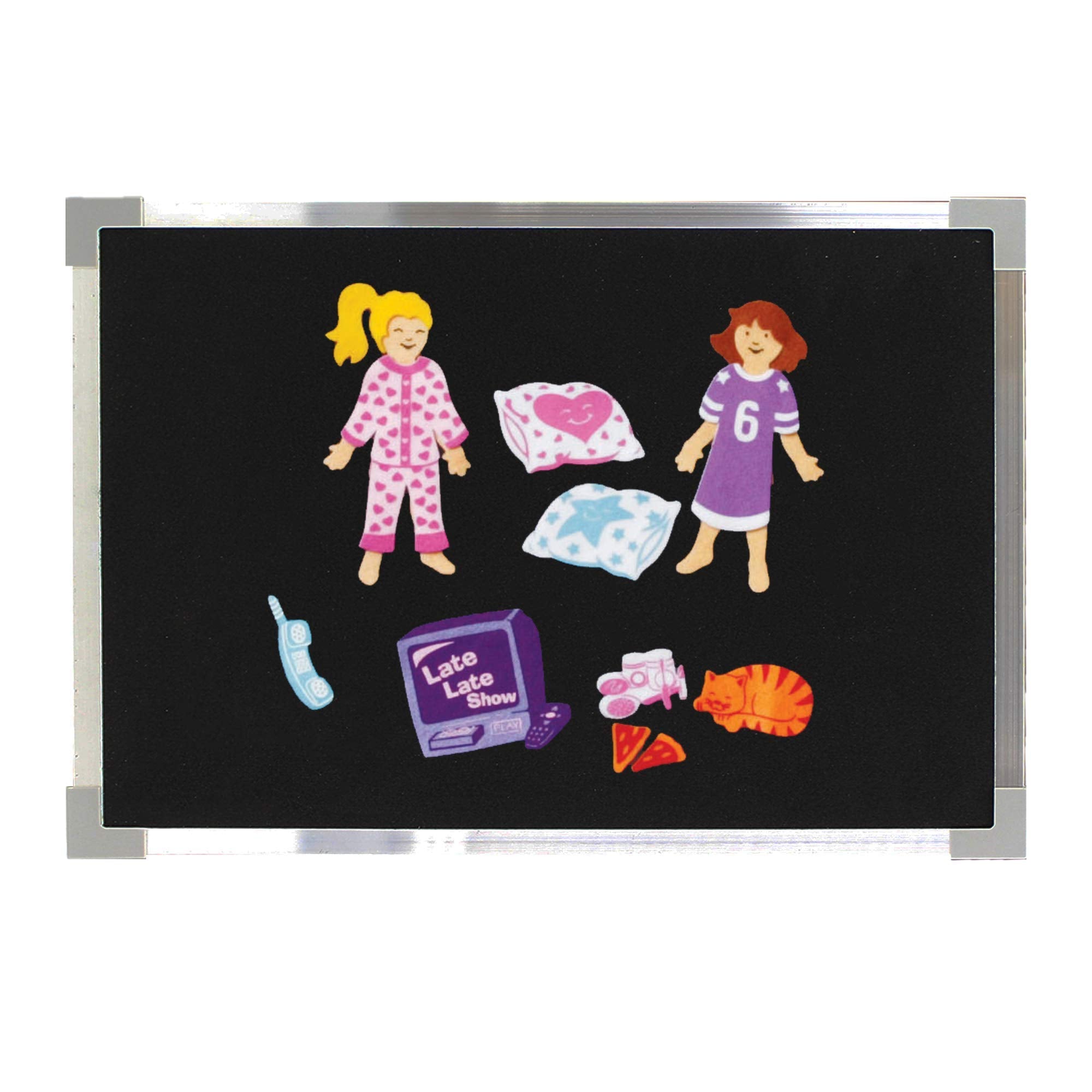 18 X 24 Aluminum Framed Flannel Board