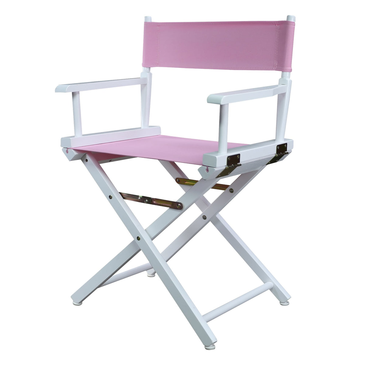 Casual Home 200-01/021-22 Director Chair 18&quot; - Classic Height WhiteFrame/Pink Canvas