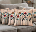 Balley Printed Cushion Cover, Floral Design, 40X40 Cm, Pack Of 5