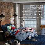 Franco Transformers Battle In Brooklyn Optimus Prime Kids Super Soft Comforter And Sheet Set With Sham, 5 Piece Full Size, (Offi