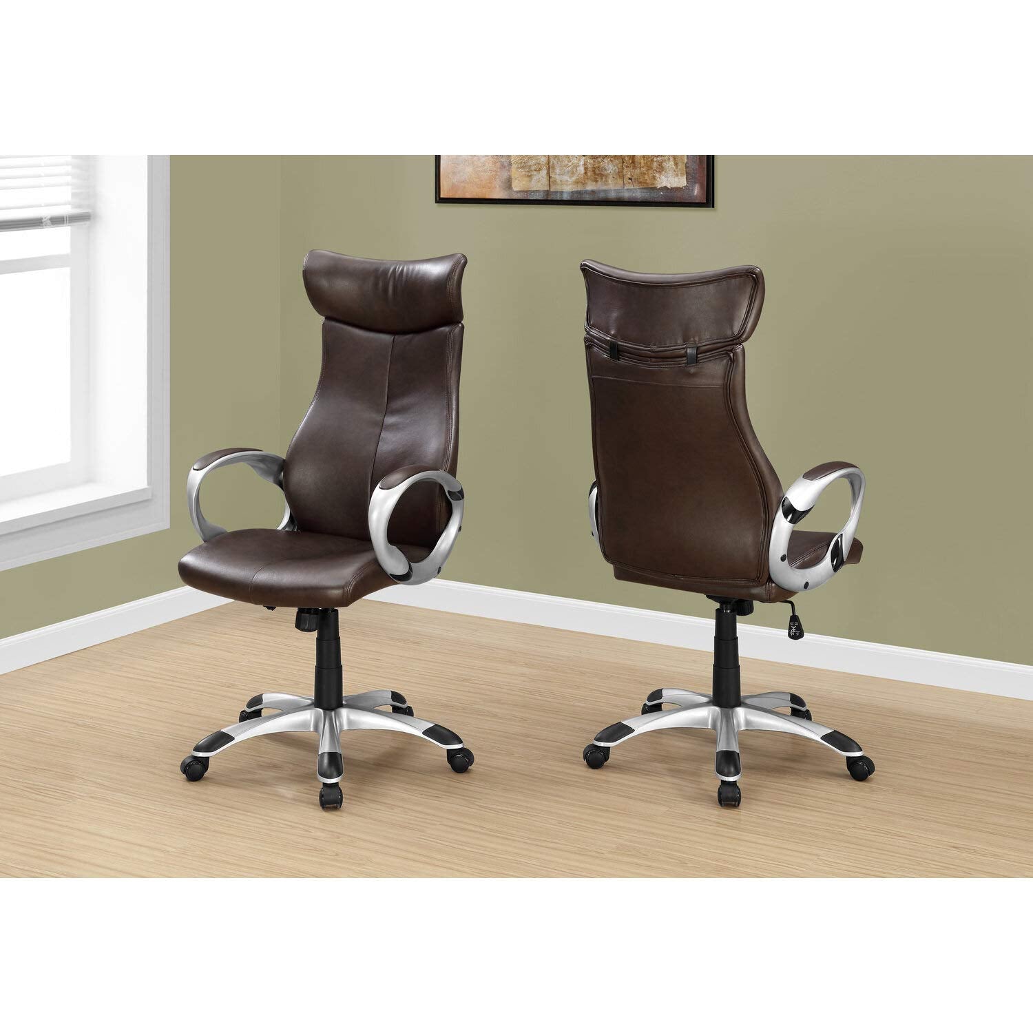 Monarch Specialties I Office Chair, Brown