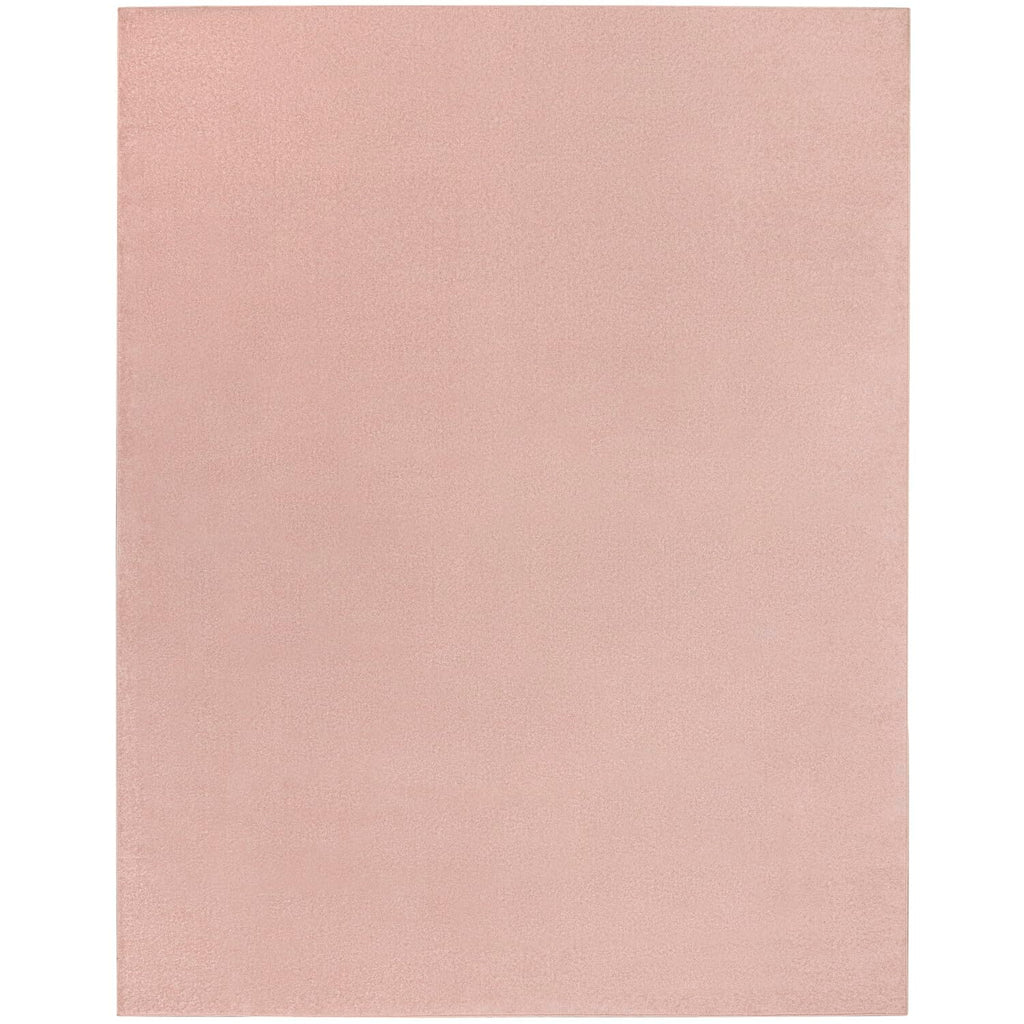 Nourison Essentials Indoor/Outdoor Pink 9' X 12' Area Rug, Easy Cleaning, Non Shedding, Bed Room, Living Room, Dining Room, Back