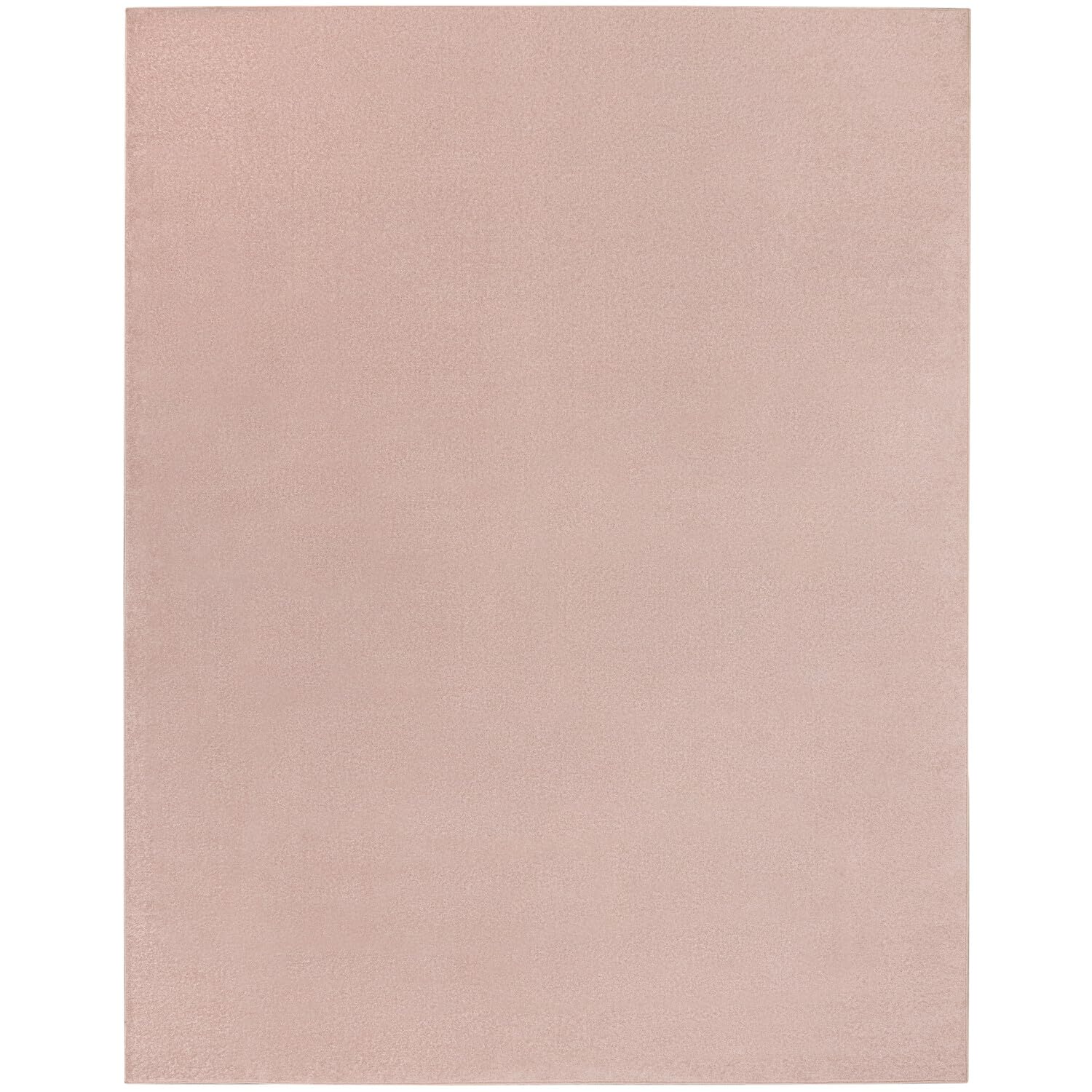 Nourison Essentials Indoor/Outdoor Pink 8' X 10' Area Rug, Easy Cleaning, Non Shedding, Bed Room, Living Room, Dining Room, Back