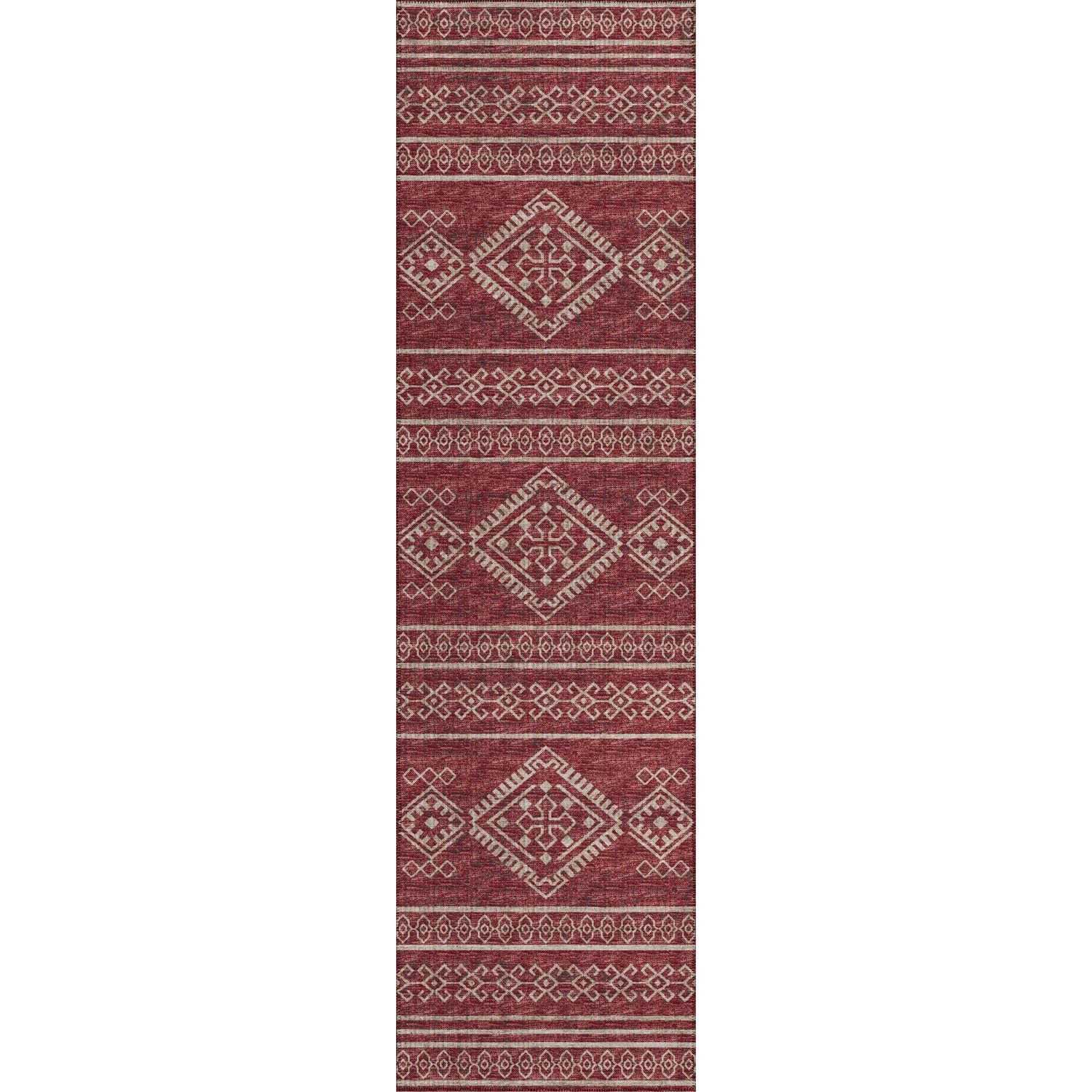 Sedona Sn14 Red Transitional Rug Runner 2' 3" X 12'