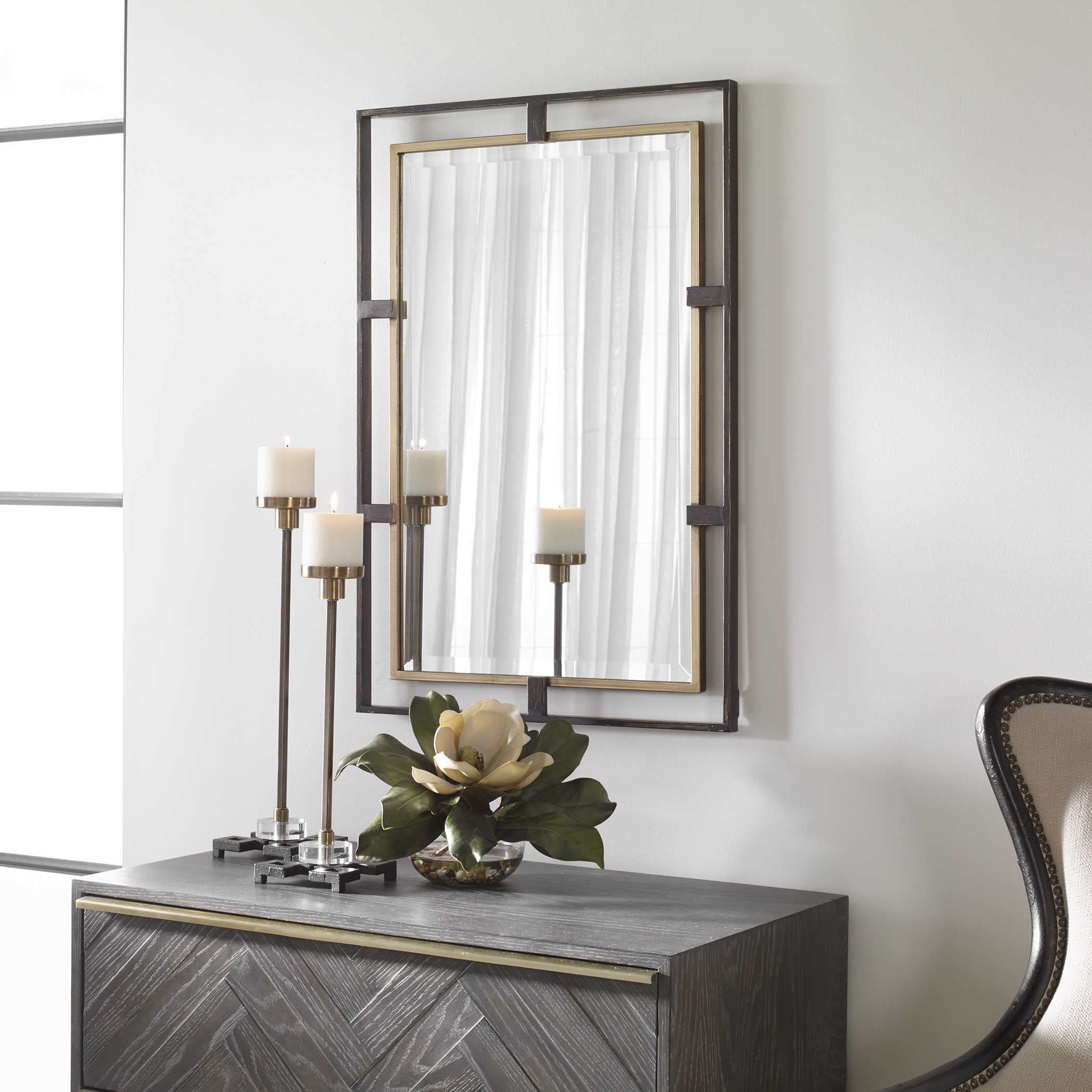 Uttermost 09711 Carrizo Rectangle Mirror, Multi Color