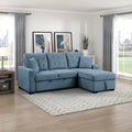 Mizac Arlo LShape Sofa Cum Bed | Sectional Sofa Bed With PullOut Sleeper & Storage Chaise | Fabric LShaped Sofa For Living Ro
