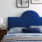 Modway Dawn Performance Velvet Headboard, Full/Queen, Navy